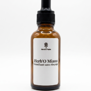 Herb'O Miaou Démêlant Doux – Soin naturel pour le pelage du chat
