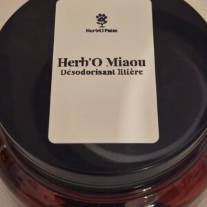 Herb'O miaou Désodorisant litière à la rose