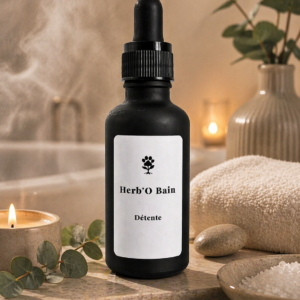 Herb’O Bain Détente - Huile de bain relaxante aux huiles essentielles